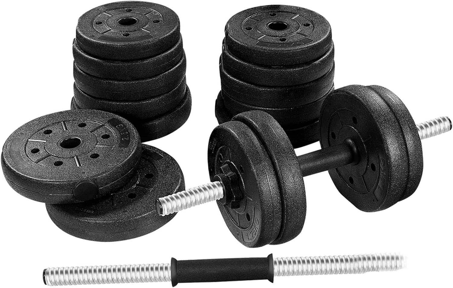HWZZ 30Kg Weight Dumbbell Set Detachable Equipment