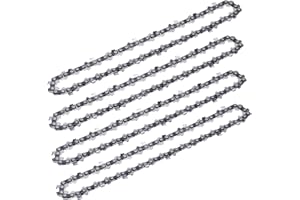 BITOON 4PCS 8-Inch Chainsaw Chain 46-Drive Links, 1/4LP, 8 Inch Replacement Chains