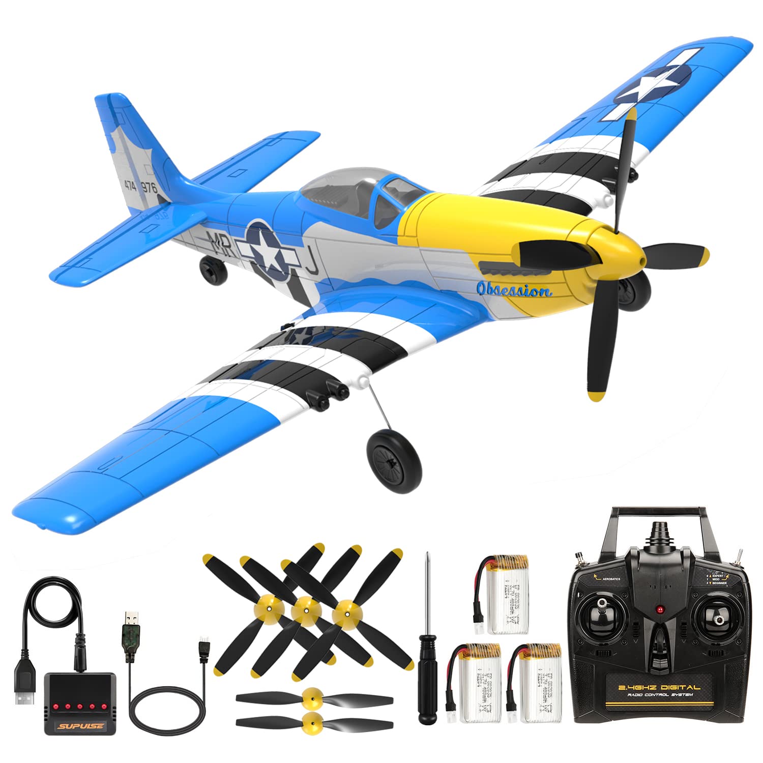 ANTSIR RC Plane for Adults and Kids, 4 Channel