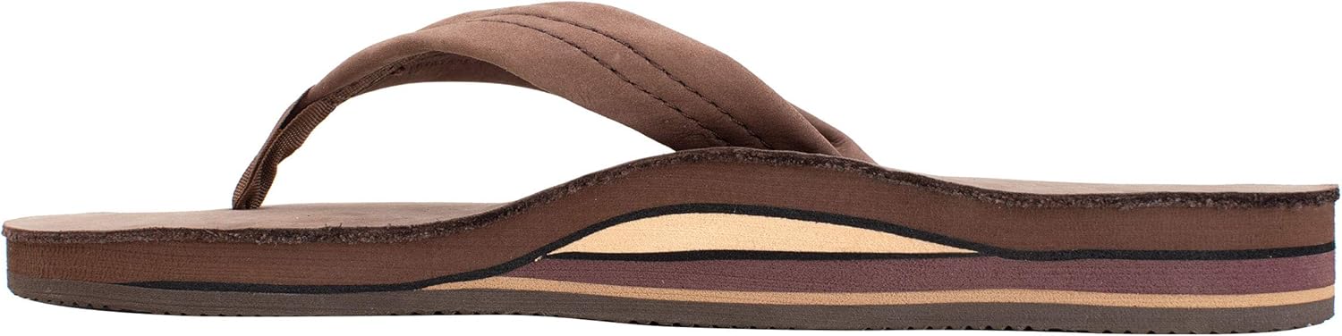 Rainbow Sandals Men's Premier Leather Double Layer with Arch Wide Strap: Shoes