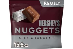 HERSHEY'S Milk Chocolate NUGGETS Packaged Candy Family Pack Stand Up Bag, 15.8 oz.