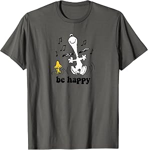 Peanuts - Snoopy and Woodstock's Be Happy Dance T-Shirt