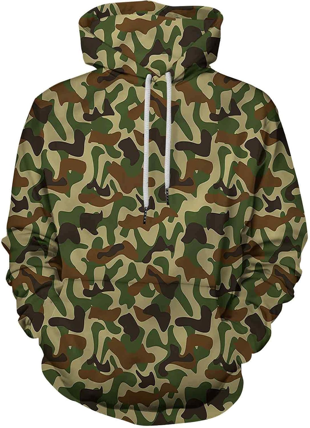 Camouflage Hoodie Hooded Sweatshirt Hunter in Forest: Amazon.ca ...