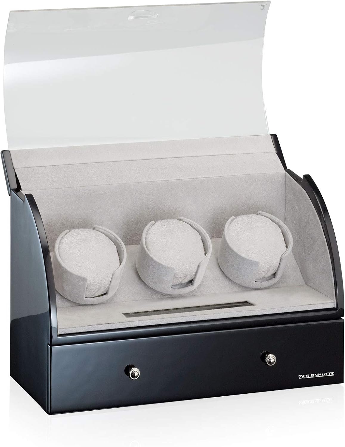 Designhütte Uhrenbeweger Basel 3 LCD Schwarz