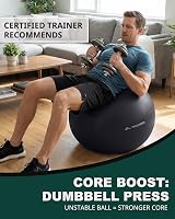 Trideer Exercise Ball Anti Burst Gym Ball 330 lb with Pump Yoga Pilates view 5