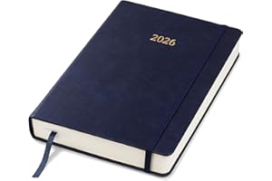 Wykeham's Executive 2026 Daily Journal Planner – Canadian Public Holidays & Format – Customisation Available (Royal Blue, 8.5