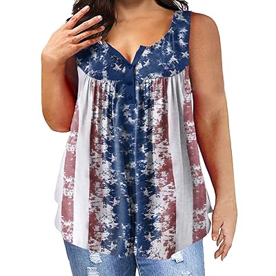 plus size 4th of july shirts for women