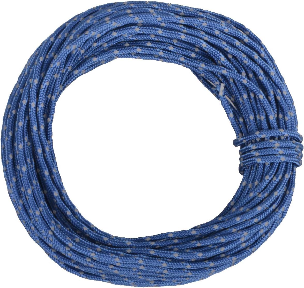 TRIWONDER Reflective Nylon Paracord, Tent Guyline Rope for Camping Tent, Outdoor Packaging, 50 Feet Cord (Blue)
