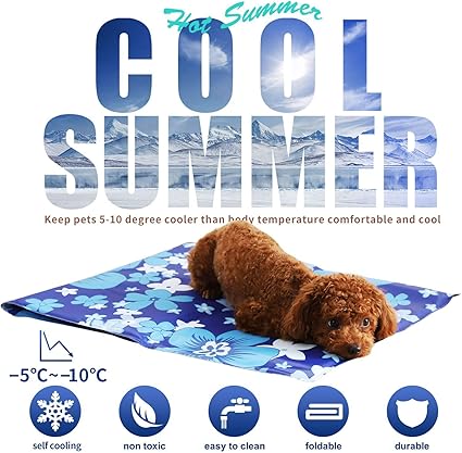 Tapis De Refroidissement Pour Chienchat Grande Xl Imperméable Tapis Rafraichissant En Gel Lit Pour Chien En été Non Toxique Coussin Pour Animaux De