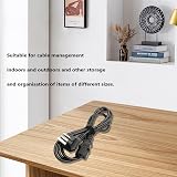 YHQZ 5m Adjustable Cable Straps with 25 Buckles Hook Loop Black view 7