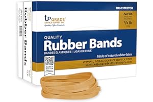 UPGRADE OFFICE SUPPLY INC Upgrade Office Supply UPG22964 Rubber Bands, Size #64 (3-1/2” x 1/4”), 80 Bands, 1/4 lb Box, Made in USA
