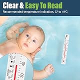 Thermometer World Bath Thermometer - Clear Bath Water Temperature Gauge view 5