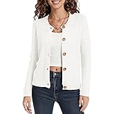 Urban CoCo Women's Cable Knit Cardigan Sweater Soft Long Sleeve Button Down Sweaters