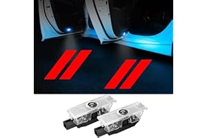 LZYYQX Car Door Light Logo for Challenger - Courtesy Led Welcome Ghost Shadow Lights Projector Compatible with 2015-present Challenger Accessories (Challenger 01)