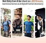 BIIB LED Gloves with Lights for Fishing, Unisex Half-Finger Glow Gloves view 3