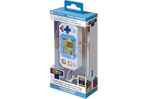 MY ARCADE Tetris Pixel Player: Officially Licensed Tiny Tetris Video Game, Strategic Puzzle Game with 10 Bonus Games, Portable Keychain Arcade, Games for Kids and Adults