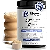 Elevex Labs Gut Health Supplement Powder – Digestive Health Formula with Colostrum, Tributyrin & PHGG Prebiotics for Gut Health, Gut Lining, Gut-Brain & Bloating Relief for Women & Men – 30 Servings