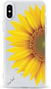 iPhone SE Case by Case Yard Fit for iPhone SE 4.7-Inch [ 2020 Release ] Shock-Absorption iPhone SE Case Clear iPhone SE Clear iPhone SE Case Half Sunflower Black or White