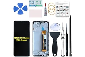 Viimon for Samsung Galaxy A23 5G LCD Screen Replacement OEM with Frame Compatible with Samsung Galaxy A23 5G SM-A236U SM-S236D SM-A236V LCD Screen Assembly with Repair Tools and Installation Manual
