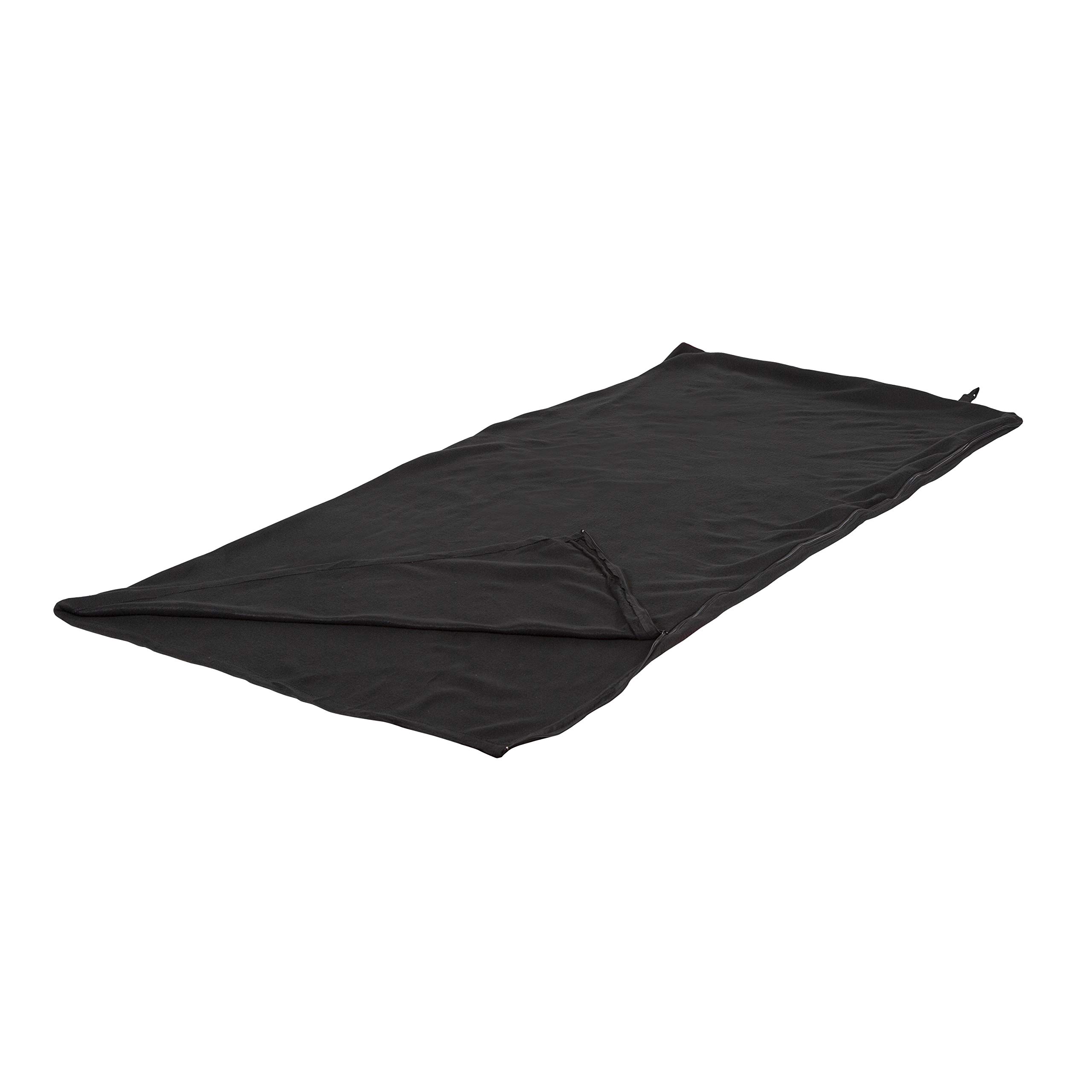 Stansport Fleece Sleeping Bag - Black (510-20), (32- X 75-Inch) — image 1