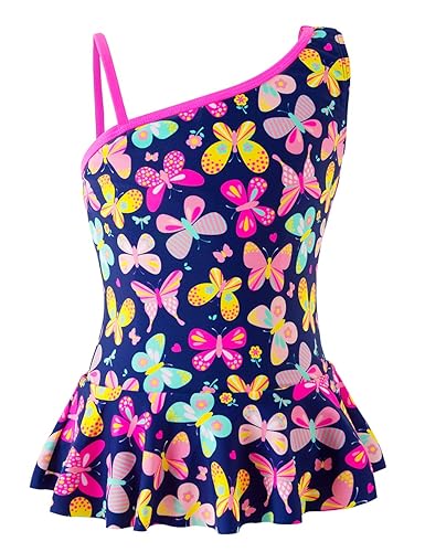 IKALI Mädchen Einteiliger Badeanzug, Sommer Strand Bademode Badeanzug für Kinder/Kleinkinder