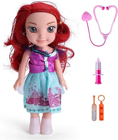 SUPER TOY Doctor Doll Pretend Roll Play Toy Set for Kids (Multi-Color)