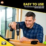 SOL 110pc Assorted Screws Wall Plugs Organised Storage Case DIY Wood Masonry view 7