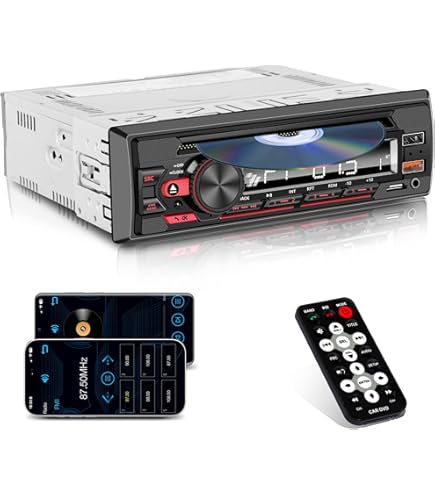 Amazon.com: 1 Factory Radio Radio AM FM, reproductor de CD y DVD