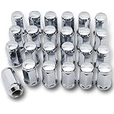 M14x1.5 Lug Nuts for Chevy Sliverado Sierra 1500 Yukon Cadillac Escalade | for Chevy Tahoe Suburban Avalanche,GMC Acadia,Buick Enclave - 3/4" 19mm Hex 45mm Length- Chrome Factory Style Wheel Nut 24PCS