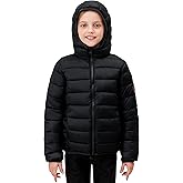 SOLOCOTE Kids Winter Puffer Jacket - Lightweight Packable Quilt Water-Resistant Hooded Jackets for Girls and Boys