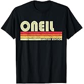 ONEIL Surname Funny Retro Vintage 80s 90s Gifts Men Women