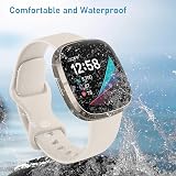 AK Silicone Sport Strap for Fitbit Sense 2 Sense Versa 3 4 – Pack B,L view 9