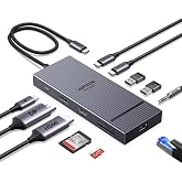 UGREEN USB C Docking Station Dual Monitor, 11-in-1 Dock with HDMI and DP | Dual 4K@60Hz, 2x10Gbps USB-C, 2xUSB-A, 100W PD, SD/TF 3.0, 1G Ethernet, 3.5mm Audio,Revodock Pro USB-C Hub,macOS Mirrors Only