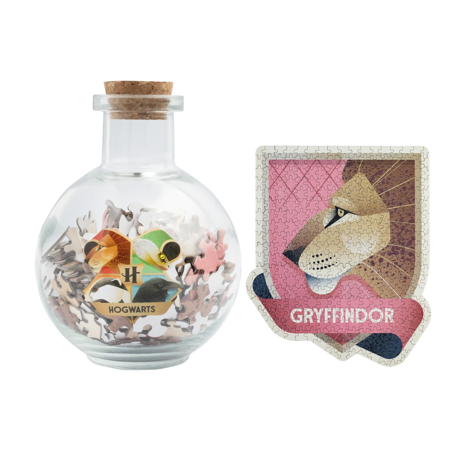 Grupo Erik Harry Potter Puzzle - Harry Potter Gifts For Girls & For Boys | 322 Piece Jigsaw Puzzle & Potion Bottle | Gryffindor Gifts Under 15 Pounds, Home Decor