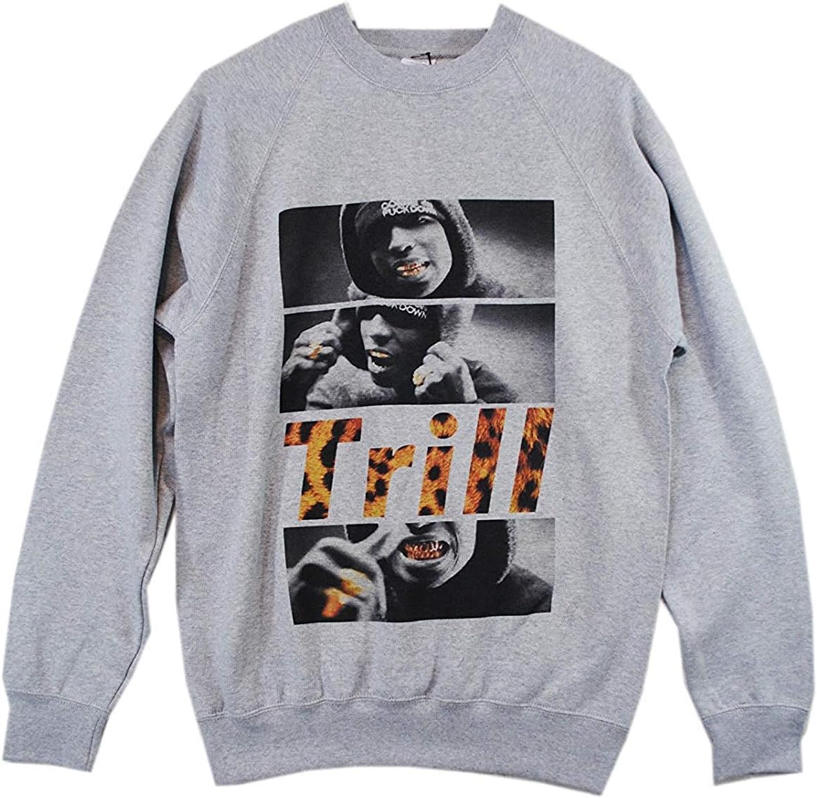 Actual Fact A$AP ASAP Rocky Trill Rap Hip Hop Grey Crew Neck Sweatshirt Jumper