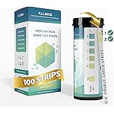 Double-Check Protein Test Strip Kit - 2X More Dependable Protein Test for Urine, Protein Urinalysis Home Urine Test Strip for Kidney Function Assessment (100 CT)