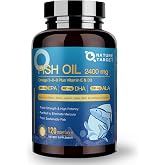 NATURE TARGET Triple Omega 3 6 9 Fish Oil 2400mg, 120Softgels | Vitamin D3 &amp; E, EPA &amp; DHA &amp; ALA, Supports Heart, Brain, Joint &amp; Immune Health, Sustainably Sourced, Non-GMO