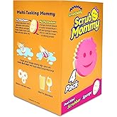 Scrub Daddy Dual Sided Sponge and Scrubber - Scrub Mommy - Scratch Free Sponge for Dishes and Home, Soft in Warm Water, Firm 