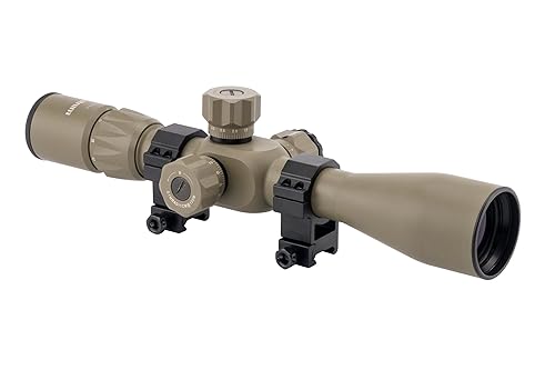 Monstrum Tactical 4-14x44 First Focal Plane (FFP) Rifle Scope with Rangefinder Reticle and Adjustable Objective Lens