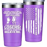 Grifarny Mother in Law gifts - Mothers Day, Christmas Birthday Gifts for Mother in Law - Best Mothers-in-laws Ever Tumbler Cup 20oz