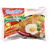 Indomie Mi Goreng Instant Stir Fry Noodles, Halal Certified, Original Flavor (Pack of 10) - SET OF 10