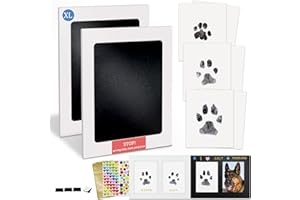 MYPAWLETS Inkless Paw Print Kit,[Extra Large] Pet Safe Clean Touch Ink Pad,Mess-Free Paw Print Stamp Pad for Dogs Cat,Dog Nose Print Kit,Personalized Pet Lover,Dog Mom Gift-2XL