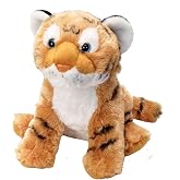 Wild Republic Cuddlekins Eco Mini Tiger Stuffed Animal - 8"