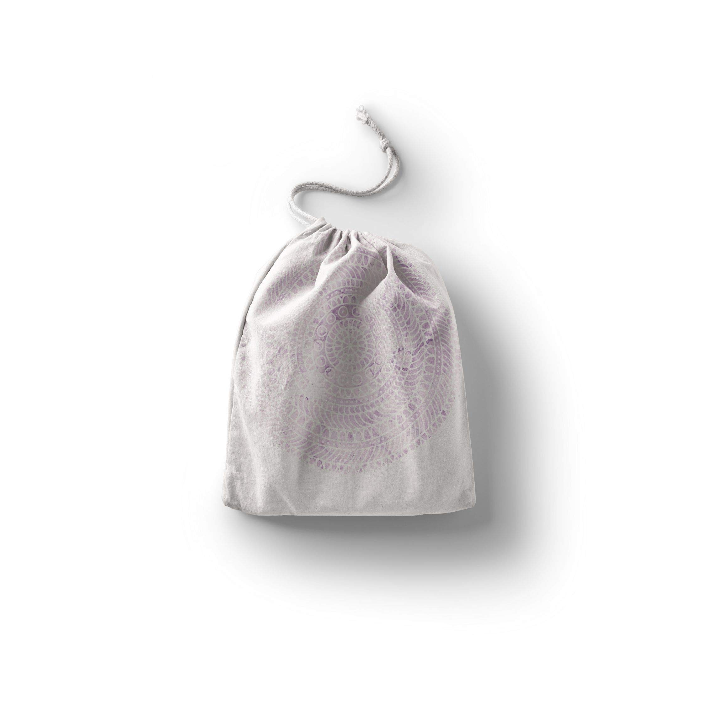 Bonamaison Printed Cotton Produce Bag with Drawstring, Reusable Grocery Bag, Biodegradable Eco-Friendly Bags, Travel Pouch, Sachet Bags, Shopping Bag, Eco Friendly, Foldable, Size: 30x40 Cm