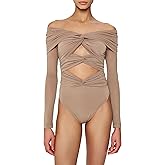 Ronny Kobo womens Cutout Longsleeve Fitz Bodysuit