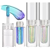 CHARMACY 3 Pcs Multichrome Glitter Liquid Eyeshadow, Chameleon Shifting Color, Holographic Metallic Eyeshadow, Long-Lasting Wear, Vegan Eye Topper for Party, Daily Makeup (#302)