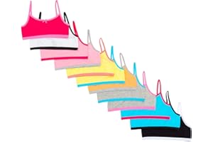 ALYCE IVES INTIMATES Alyce Intimates Girls Cotton Cropped Training Bra- Pack of Cami Bras for Teen