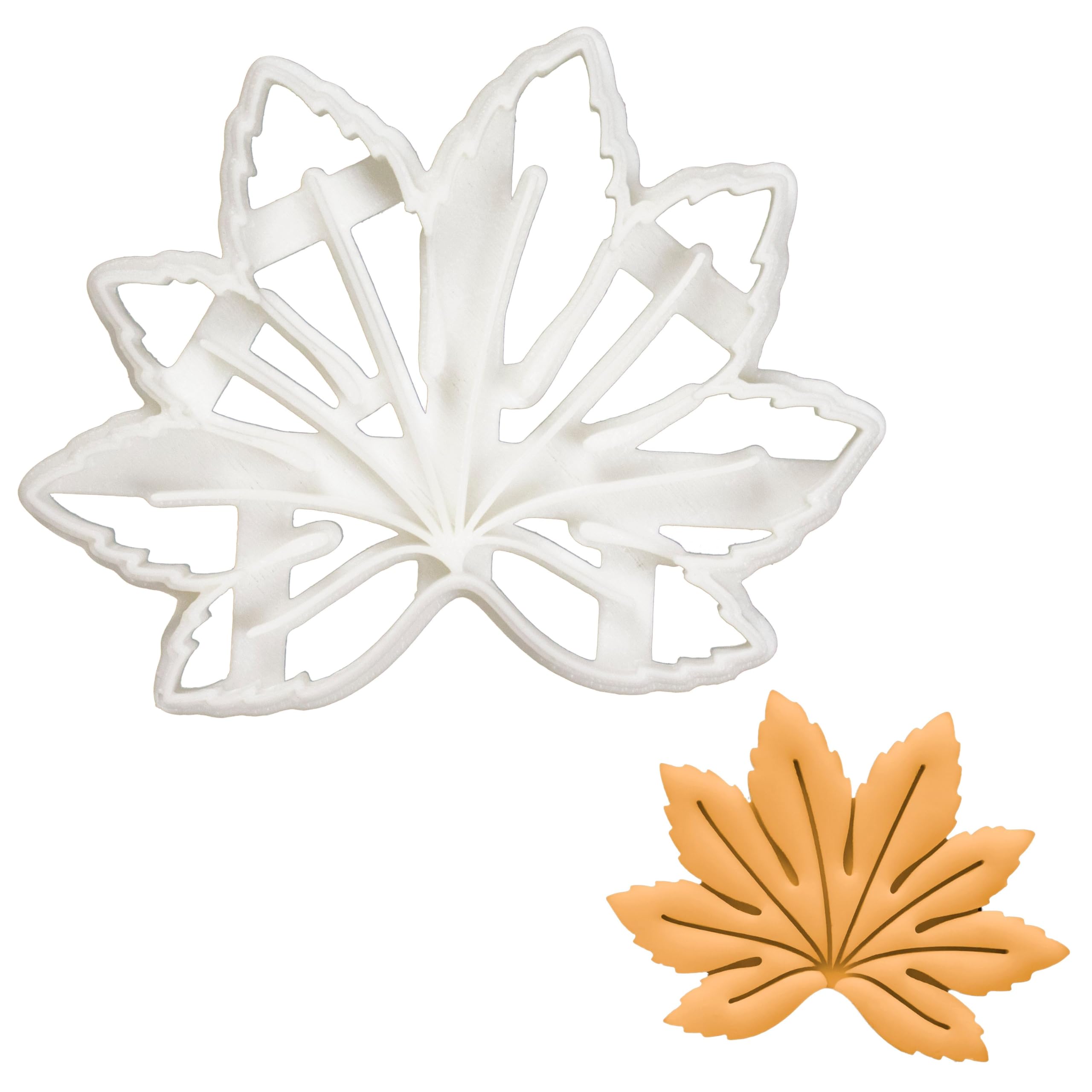BAKERLOGY Japanese Aralia Leaf Cookie Cutter - Detailed Biscuit Cutter Design for Baking and Crafts, Ideal on Fondant, Dough, Clay