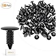 100PCS Bumper Fastener Clips - 7mm Nylon Rivet Retainers For GM, Ford, Chrysler