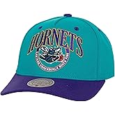 Mitchell & Ness Charlotte Hornets NBA Crown Jewels HWC Snapback Hat Cap Teal/Purple